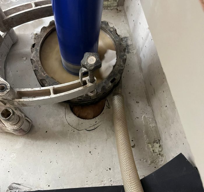 Betonboorwerkzaamheden tijdens renovatie van Bernardus in Cromvoirt door Van Oorschot Betonboren.